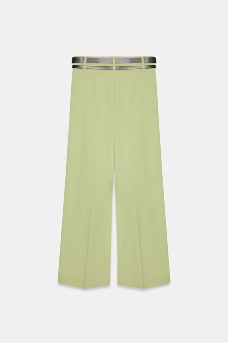 Hoog-Waisted Wijde Pantalon met Plooien - Image 6