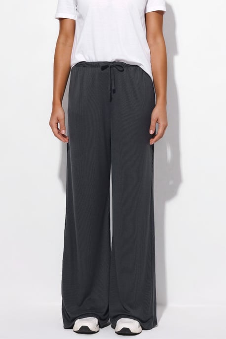 Wide Leg Drawstring Trousers - Image 1