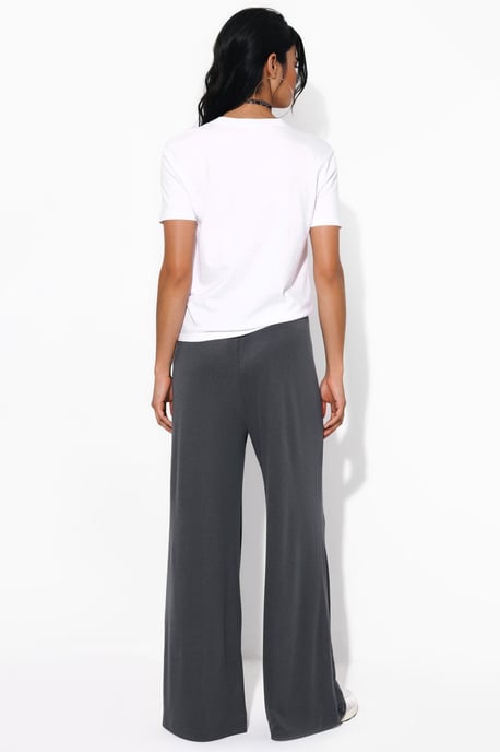 Wide Leg Drawstring Trousers - Image 3