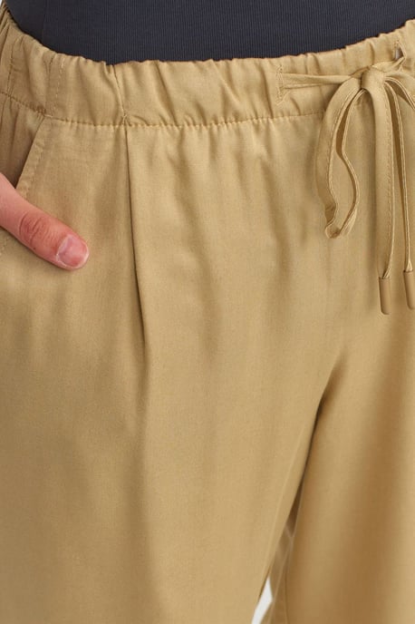 Dames Wijde Tencel Broek met Touwtje in de Taille - Image 4