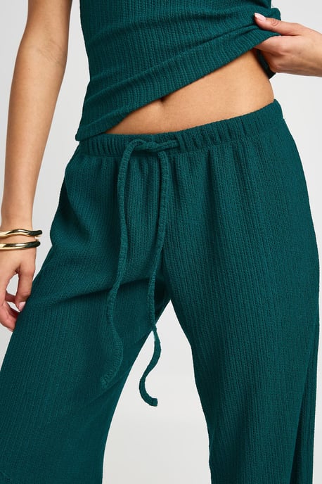 Plisse Wide Leg Trouser - Image 2
