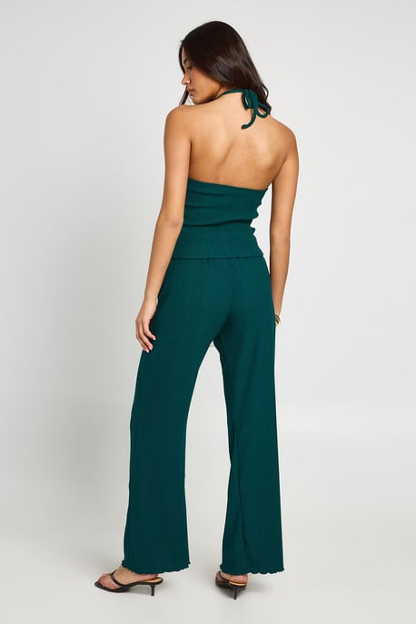 Plisse Wide Leg Trouser - Image 3
