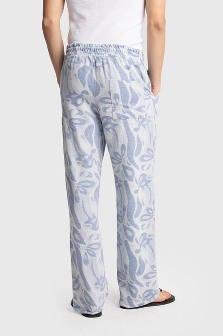 Heren Katoenen Bloemige Breipantalon - Image 3