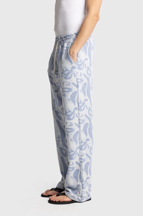 Heren Katoenen Bloemige Breipantalon - Image 4