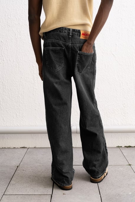 Regular Fit Denimbyxor med ränder - Image 5