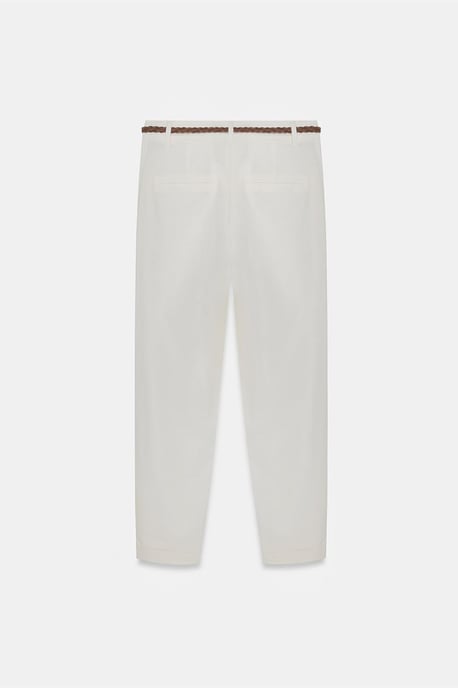 Belted Rechte Pantalons van Gabardine - Image 6