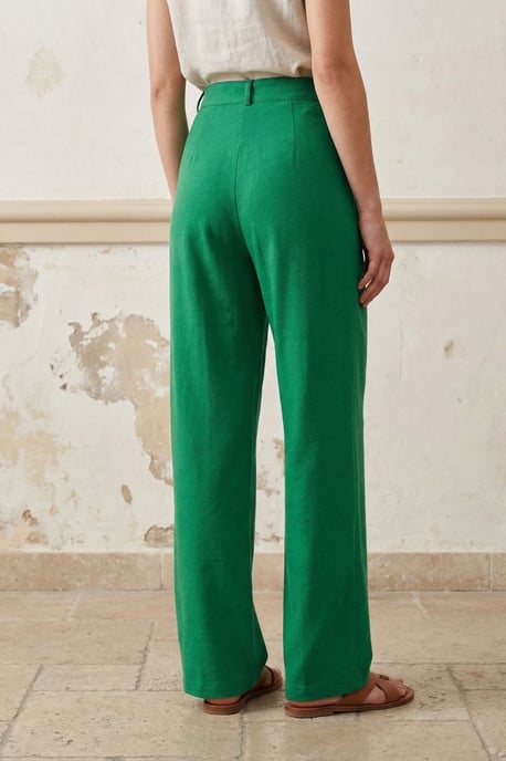 Hoge Taille Rechte Crepe Broeken - Image 3