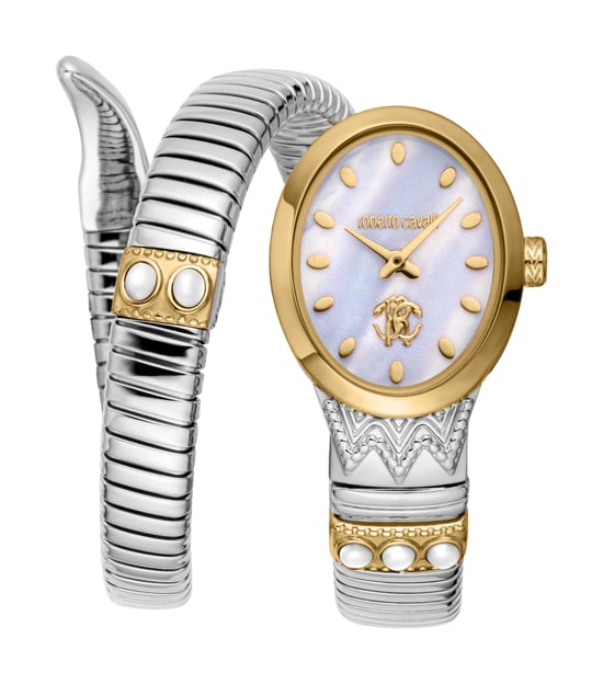 Roberto Cavalli Snake Women Stainless Steel Two toned Silver & Gold watch - Image 1