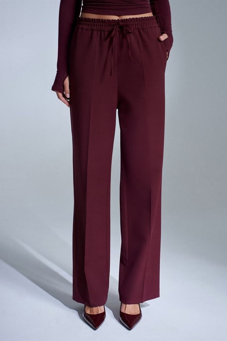 Women’s Straight-leg Crepe Trousers - Image 1