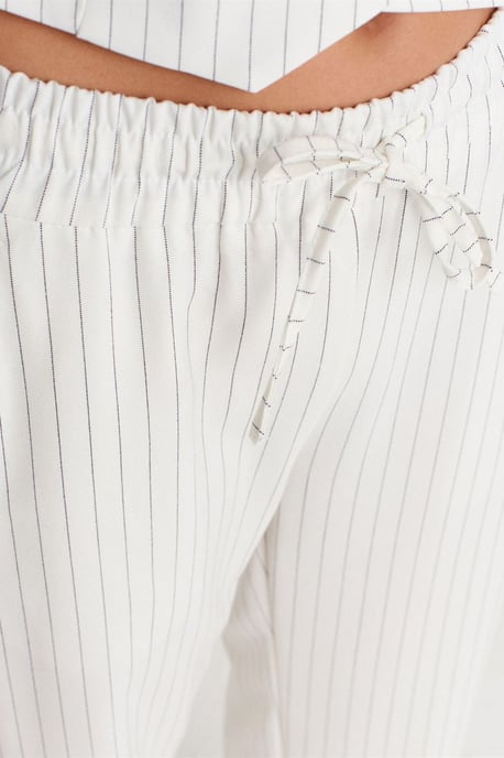 Women's Wide-Leg Striped Trousers - Image 3
