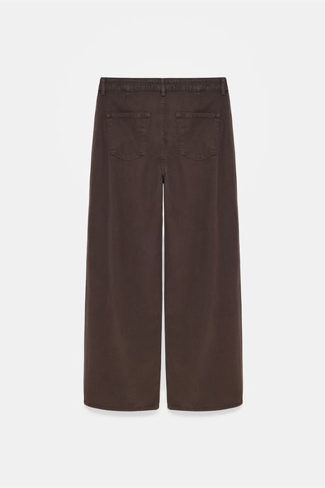 Mid-Waist Wide-Leg Pleated Trousers - Image 6