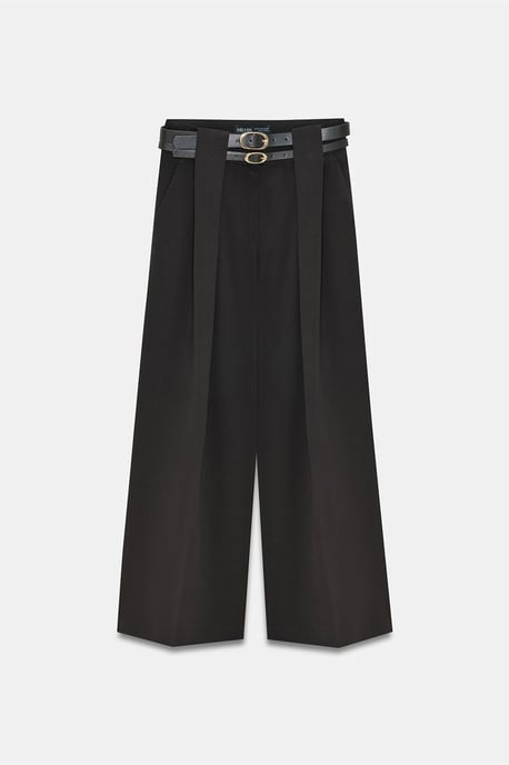 Hoge Taille Wijde Pantalon met Plissé - Image 5