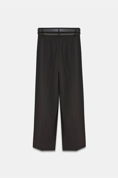 Hoge Taille Wijde Pantalon met Plissé - Image 6