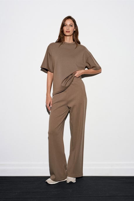 Wide-leg Knit Trousers - Image 3