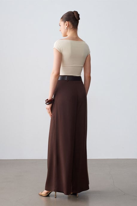 Hoge Taille Plissé Wijde Pantalon - Image 2