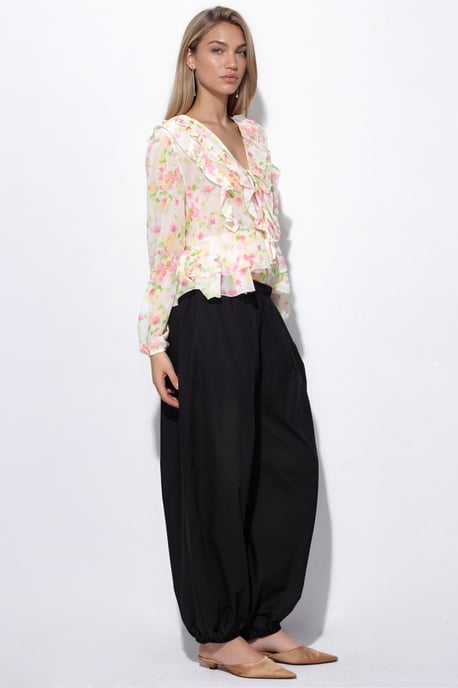 Elastic Waist Balloon Pants - Image 2