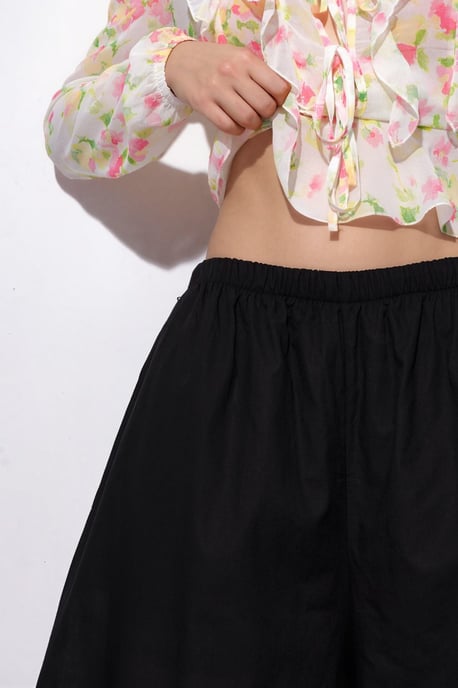Elastic Waist Balloon Pants - Image 4
