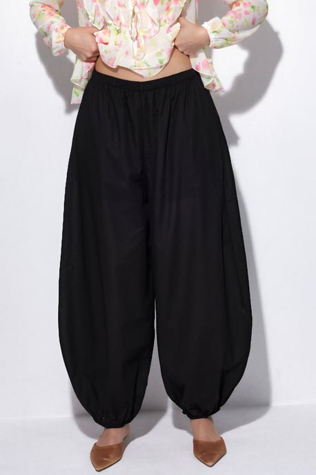 Elastic Waist Balloon Pants - Image 5