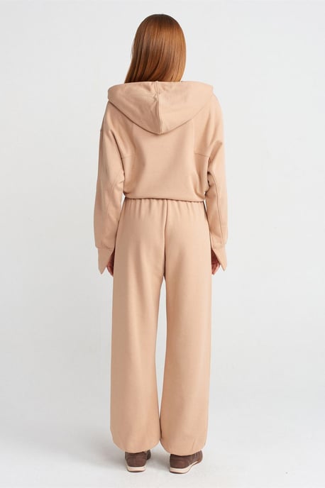 Dames Brede Pijpen Fleece Joggingbroek - Image 2