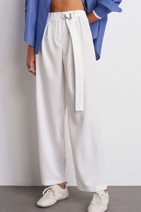 Hoge Taille Vlotte Leg Crepe Broek - Image 5