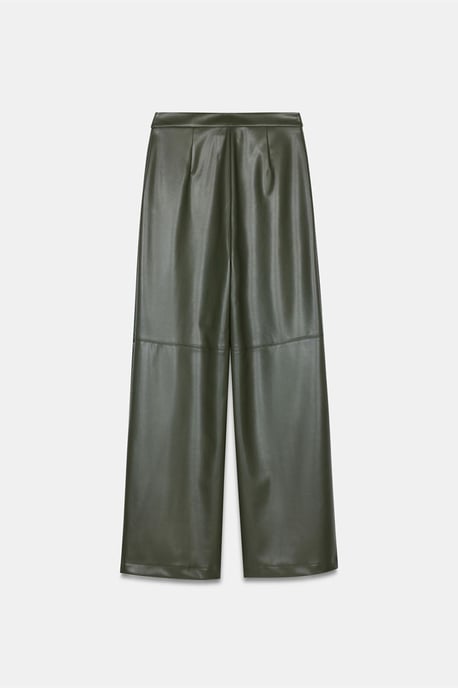 Hoogwaardige Wijde Fake Leer Broek - Image 6