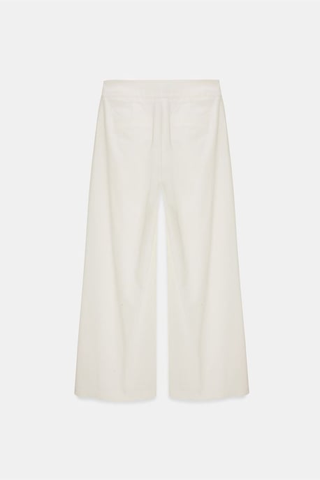 Dames Hoge Taille Wijde Pijpen Geplooide Broek - Image 6