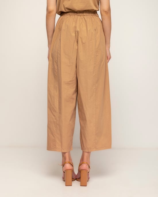 Rechte broek met zakken en elastische taille - Image 3