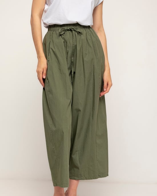 Rechte broek met zakken en elastische taille - Image 4