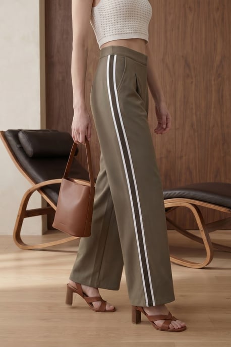 Hoge Taille Plissé Wijde Pantalon - Image 3