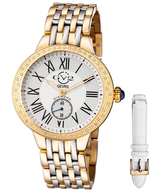 GV2 Astor Women's White Dial Stainless Steel Watch - Image 1