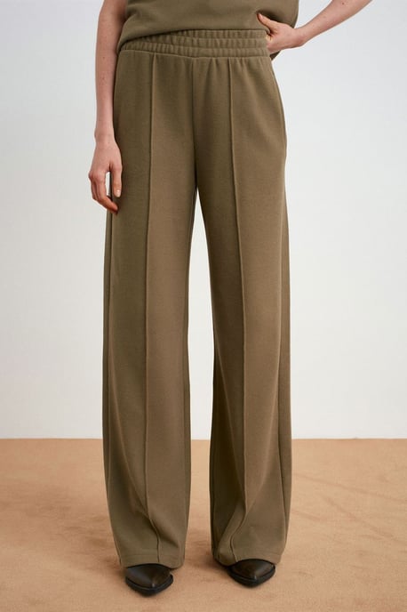 Women's Wide-Leg Pull-On Trousers - Image 1