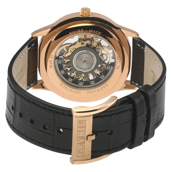 Gevril 321.74.72 Men's Five Points Skeleton Swiss Made Automatic, Slim ETA 2892 - Image 2