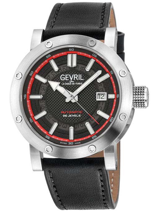 Gevril 43702 Men's Flat Iron Swiss Made Automatic, ETA2824 Watch - Image 1