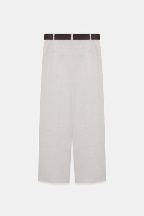Belted Wide-leg Palazzo Trousers - Image 6