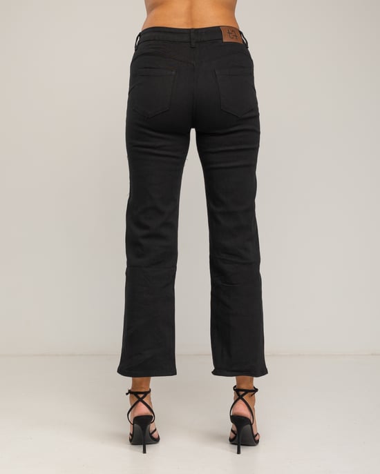 Basic wide leg jeans met een hoge taille. - Image 3
