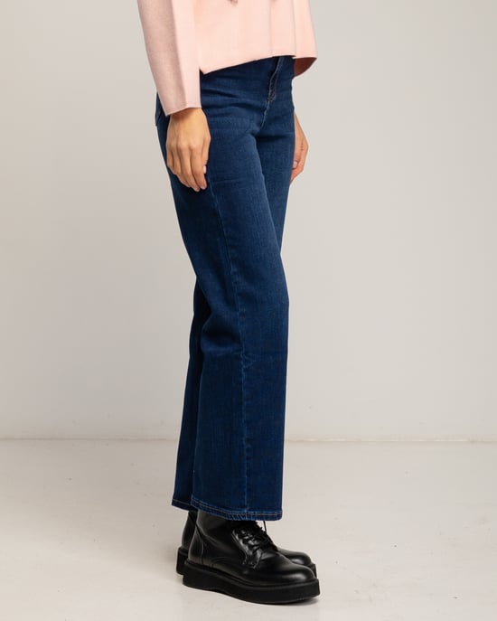 Wide leg basic high waisted jeans - Image 4