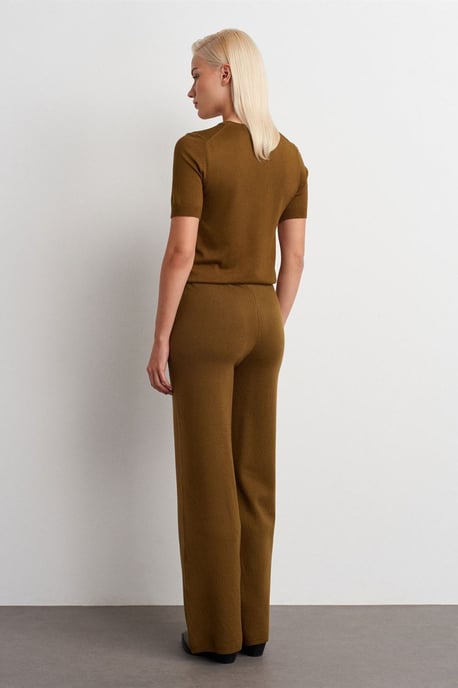 Women’s Wide-leg Lurex Knit Trousers - Image 2
