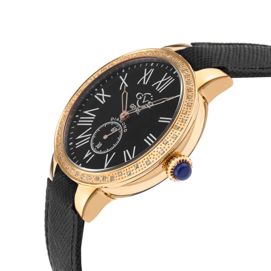 GV2 Astor Women's Black Dial Calfskin Leather Watch - Image 1