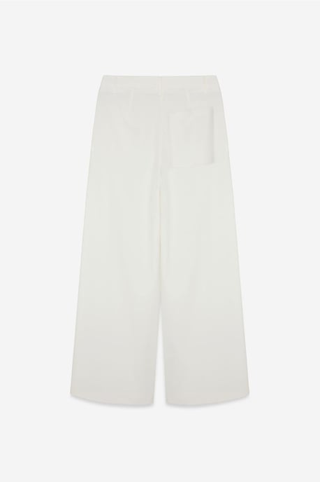 Vrouwen Hoge Taille Wijde Pijpen Crêpe Broek - Image 6