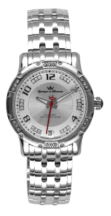 Yonger Silver Dial Stainless Steel Watch - Image 1