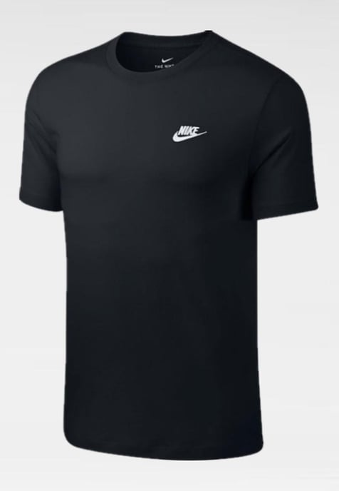 3 Pack Nike Mens Club Futura Embroidery T Shirt in Black / White / Grey - Image 2