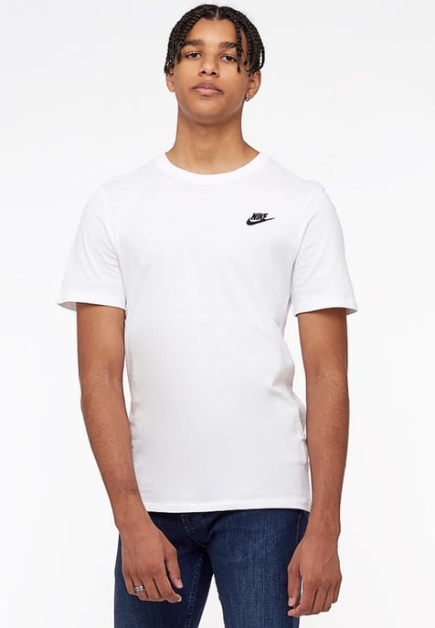 3 Pack Nike Mens Club Futura Embroidery T Shirt in Black / White / Grey - Image 4