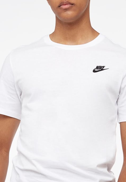 3 Pack Nike Mens Club Futura Embroidery T Shirt in Black / White / Grey - Image 5