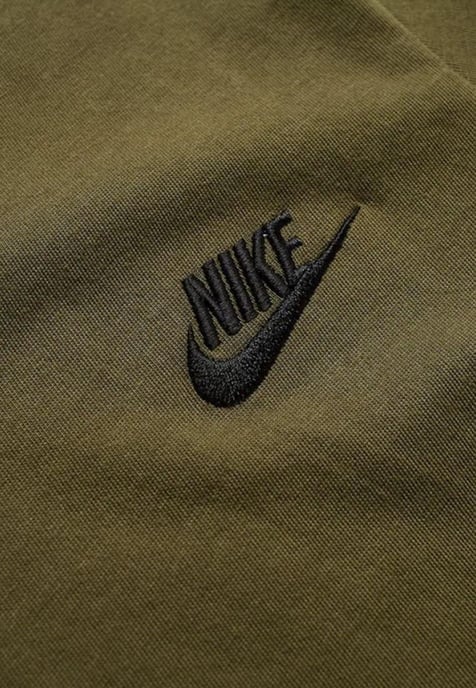 3 Pack Nike Mens Club Futura Embroidery T Shirt in Black / Olive / Red - Image 5