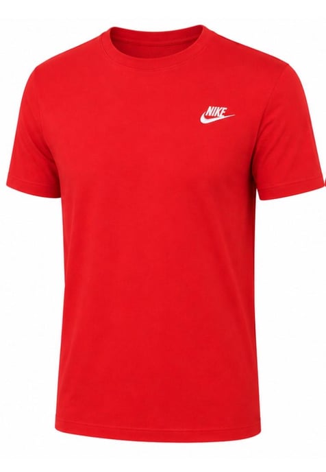 3 Pack Nike Mens Club Futura Embroidery T Shirt in Black / Olive / Red - Image 6