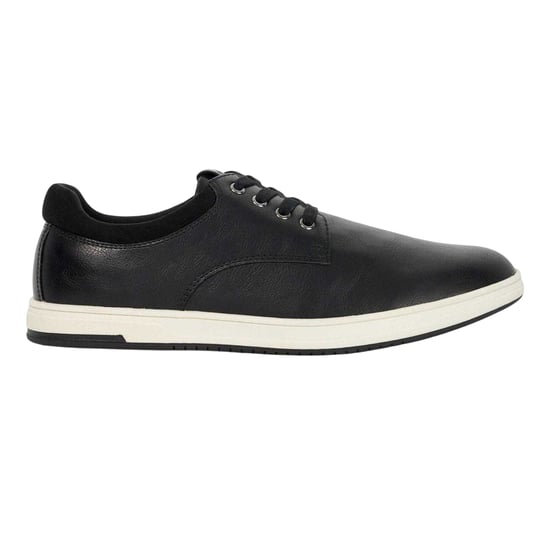 Dune London Mens Tamsen Lace Flat Trainers (Black) - Image 1