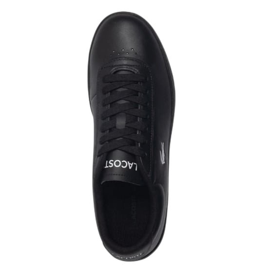 Lacoste Heren Baseshot Evo platte sneakers van krokodillenleer (Zwart) - Image 4