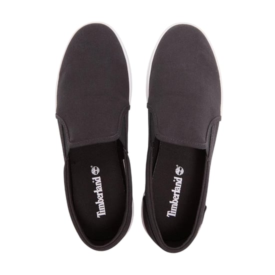 Timberland Heren Skape Park Canvas Slip-on Flat Trainers (Zwart) - Image 3