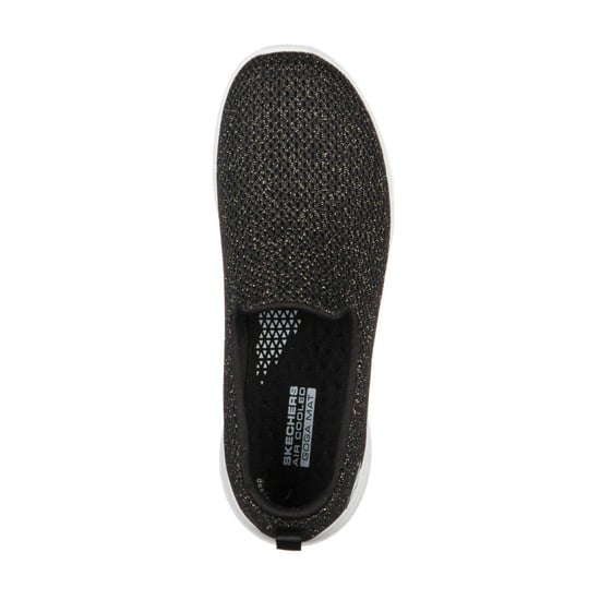 Skechers Dames/Dames Go Walk Joy Sparkle Trainers (Zwart/Goud) - Image 3