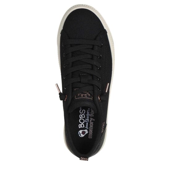 Skechers Womens/Ladies Bobs Copa Canvas Trainers (Black) - Image 4